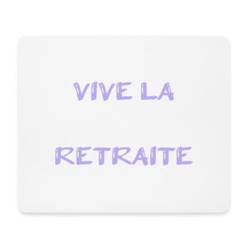 RETRAITE. RETRAITE. RETRAITEE. SENIOR. MAMIE. PAPY - Tapis de souris (format paysage) - blanc - Devant