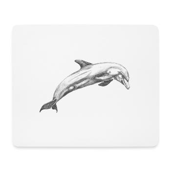 Delfin Dolphin - Mousepad (Querformat) - Weiß - Vorne