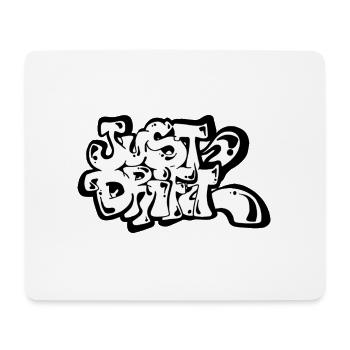 Juste dériver - Tapis de souris (format paysage) - blanc - Devant