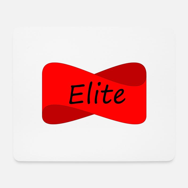 Elite - Mousepad (Querformat) - Weiß