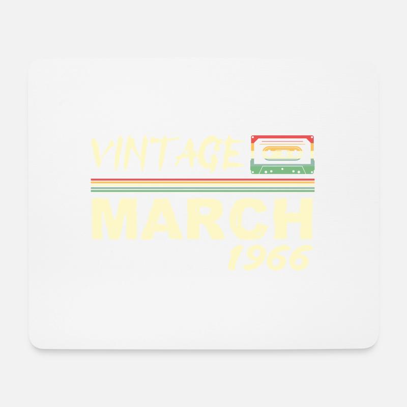 März 1966 - März 1966 - Mousepad (Querformat) - Weiß