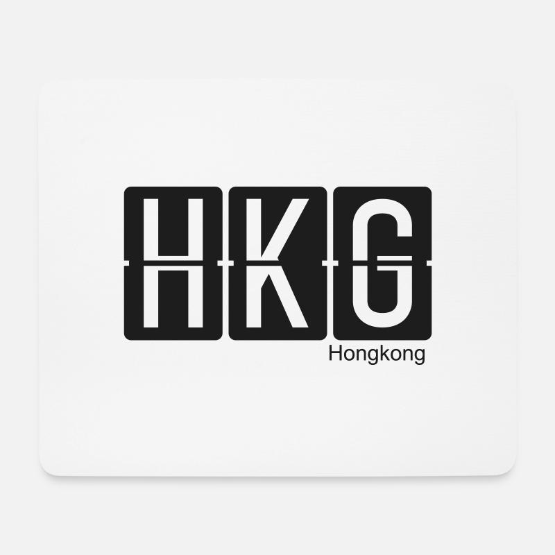 Hongkong - Mousepad (Querformat) - Weiß