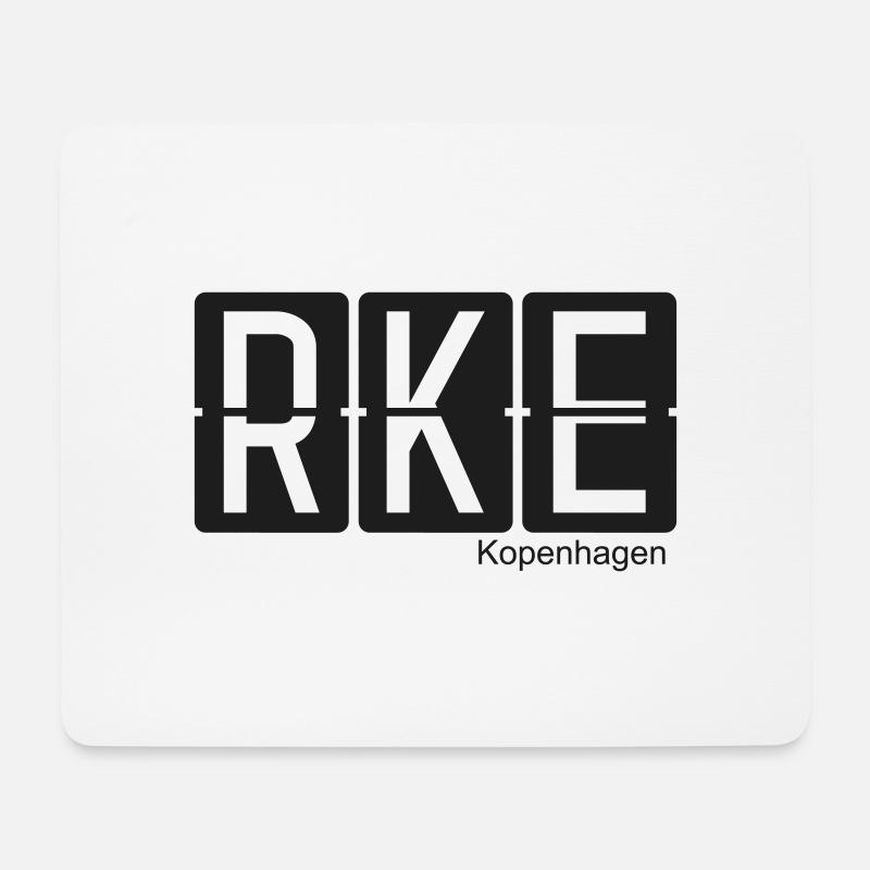 Kopenhagen - Mousepad (Querformat) - Weiß