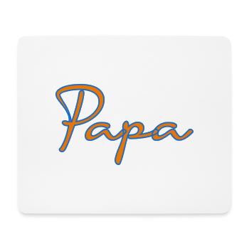 PAPOUNET. DAD. FATHER's DAY. HAPPY BIRTHDAY DAD - Mouse Pad (horizontal) - white - Front