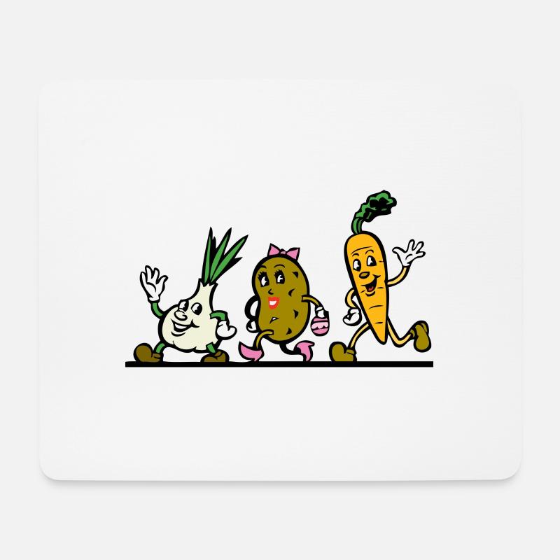 Ongoing vegetables - Mouse Pad (horizontal) - white