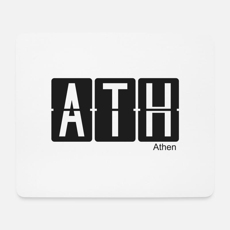 Athen - Mousepad (Querformat) - Weiß