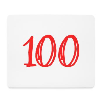 100. 100 JAHRE. 100-JÄHRIGES JUBILÄUM. 100. GEBURTSTAG - Mousepad (Querformat) - Weiß - Vorne