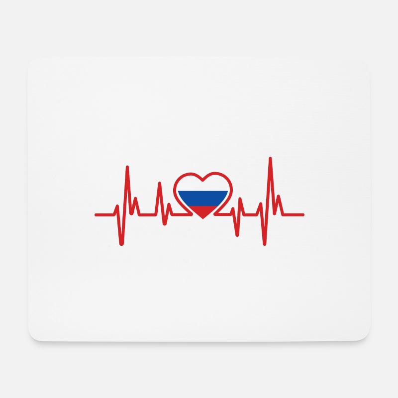 Russland - Mousepad (Querformat) - Weiß