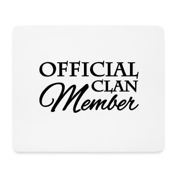 Official clan member - Mouse Pad (horizontal) - white - Front