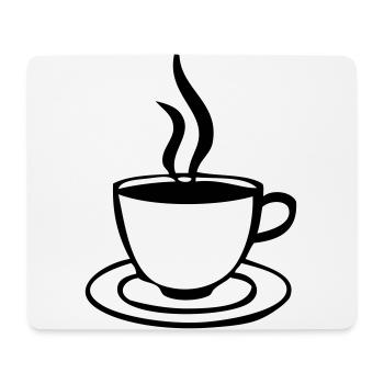 coffee cup - Mouse Pad (horizontal) - white - Front