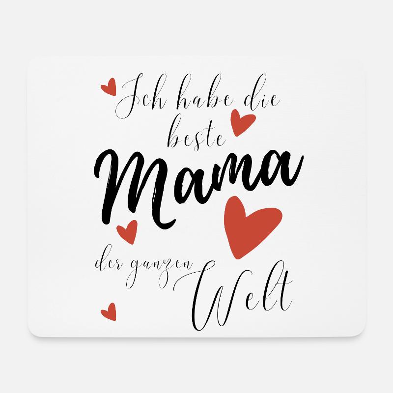 Ich habe die BESTE MAMA der WELT - Mousepad (Querformat) - Weiß