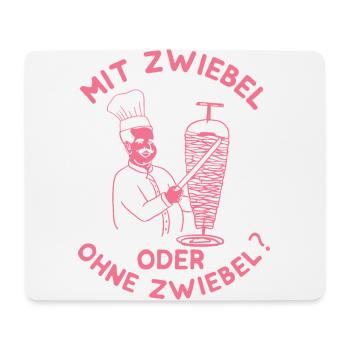 Döner Kebap Mann Mit Zwiebel Ohne Zwiebel - Mousepad (Querformat) - Weiß - Vorne