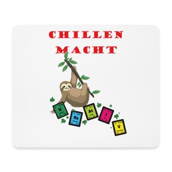 Chillen macht krativ - Mousepad (Querformat) - Weiß - Vorne