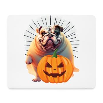 Bulldogge Halloween Hund englische Bulldogge - Mousepad (Querformat) - Weiß - Vorne