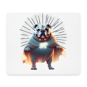 Bulldogge Halloween Hund Hunde BELLOWEEN - Mousepad (Querformat) - Weiß - Vorne