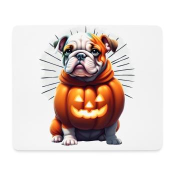 Bouledogue Halloween chien CHIENS - Tapis de souris (format paysage) - blanc - Devant