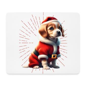 Frohe Weihnachten Hund Hunde - Mousepad (Querformat) - Weiß - Vorne