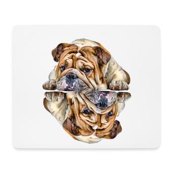 Dictons de chien Chien Chiens Bouledogue - Tapis de souris (format paysage) - blanc - Devant
