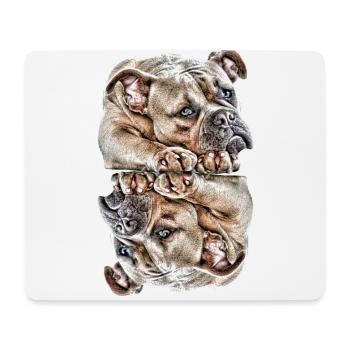 Dictons de chien Chien Chiens Bouledogue - Tapis de souris (format paysage) - blanc - Devant