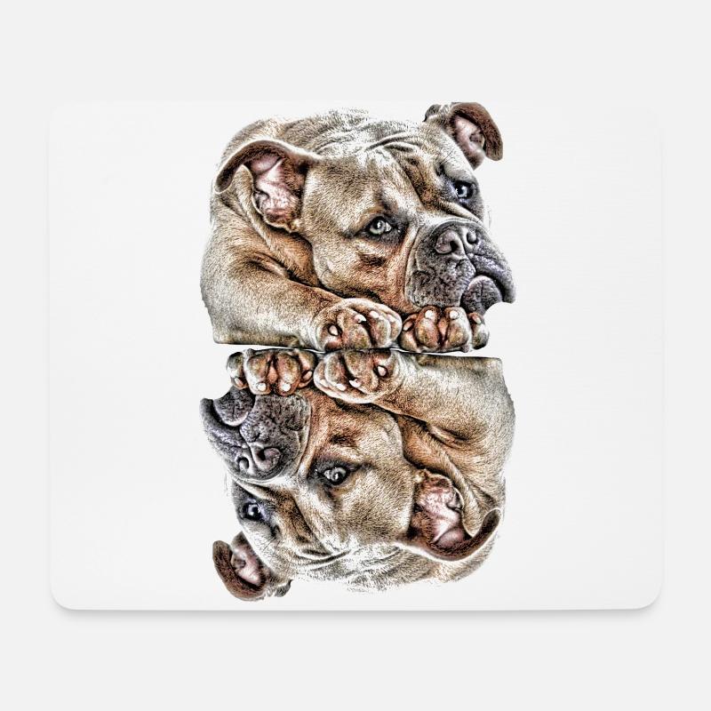 Hundesprüche Hund Hunde Bulldogge - Mousepad (Querformat) - Weiß