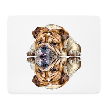 Dictons de chien Chien Chiens Bouledogue - Tapis de souris (format paysage) - blanc - Devant