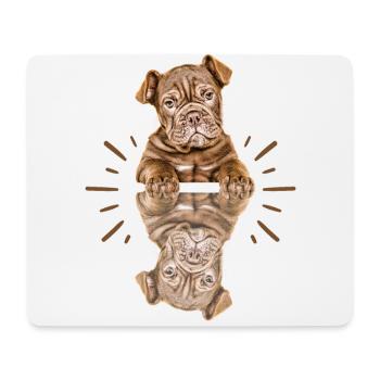 OLD ENGLISH BULLDOG Chien Chiens Bouledogue - Tapis de souris (format paysage) - blanc - Devant