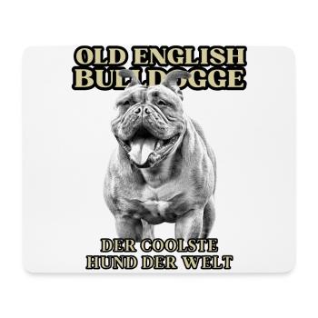 VIEUX BOULEDOGUE ANGLAIS CHIEN CHIEN CHIENS BOULEDOGUES - Tapis de souris (format paysage) - blanc - Devant