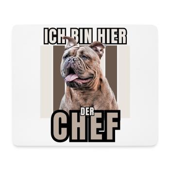 I'M THE HERE DOG DOGS Bullogy - Mouse Pad (horizontal) - white - Front