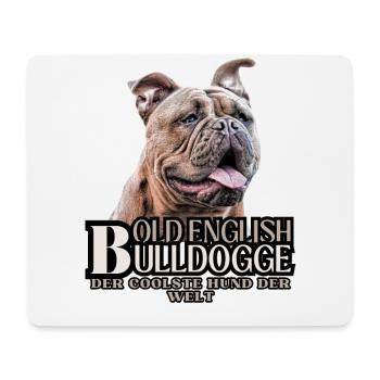 OLD ENGLISH BULLDOG DOG DOGS - Mouse Pad (horizontal) - white - Front