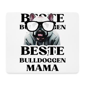 BEST BULLDOGS Maman chien BULLDOG Dogs - Tapis de souris (format paysage) - blanc - Devant