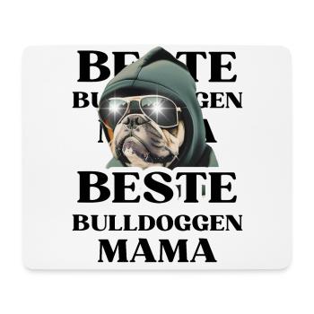 BEST BULLDOGS Maman chien BULLDOG Dogs - Tapis de souris (format paysage) - blanc - Devant