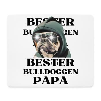 BESTER BULLDOGGEN PAPA Hund BULLDOGGE Hunde - Mousepad (Querformat) - Weiß - Vorne
