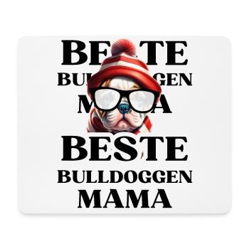 BESTE BULLDOGGEN Mama Hund BULLDOGGE Hunde - Mousepad (Querformat) - Weiß - Vorne