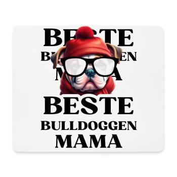 BESTE BULLDOGGEN Mama Hund BULLDOGGE Hunde - Mousepad (Querformat) - Weiß - Vorne