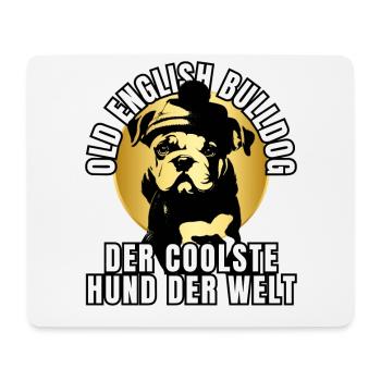 VIEUX BOULEDOGUE ANGLAIS CHIEN CHIENS - Tapis de souris (format paysage) - blanc - Devant