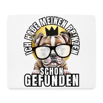 PRINCES FOUND - BULLDOG dog DOGS - Mouse Pad (horizontal) - white - Front