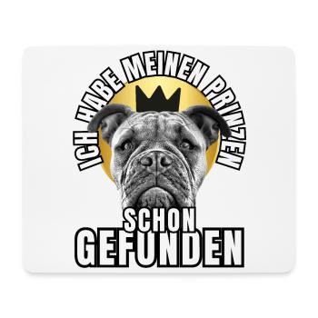PRINCES FOUND - BULLDOG dog DOGS - Mouse Pad (horizontal) - white - Front