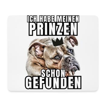 PRINCES FOUND - BULLDOG dog DOGS - Mouse Pad (horizontal) - white - Front