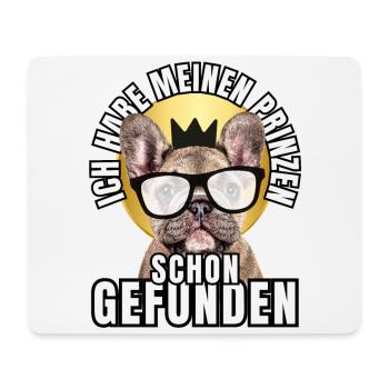 PRINCES FOUND - BULLDOG dog DOGS - Mouse Pad (horizontal) - white - Front