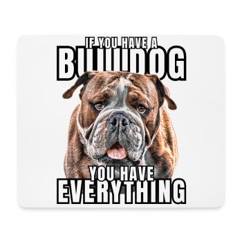 SI VOUS AVEZ UN BOULEDOGUE - Bulldog Dog DOGS - Tapis de souris (format paysage) - blanc - Devant