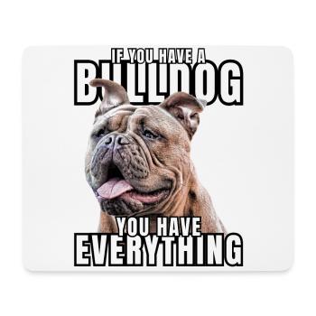 SI VOUS AVEZ UN BOULEDOGUE - Bulldog Dog CHIENS - Tapis de souris (format paysage) - blanc - Devant