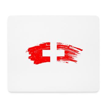 Suisse - Tapis de souris (format paysage) - blanc - Devant