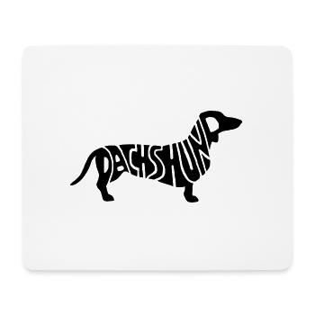 Dachshund - Mouse Pad (horizontal) - white - Front