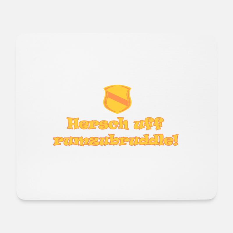 Badisch - Mousepad (Querformat) - Weiß