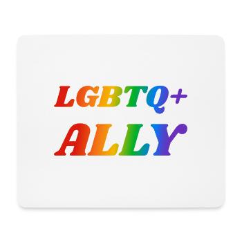 LGBTQ Ally - Mouse Pad (horizontal) - white - Front