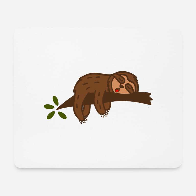 sloth - Mouse Pad (horizontal) - white