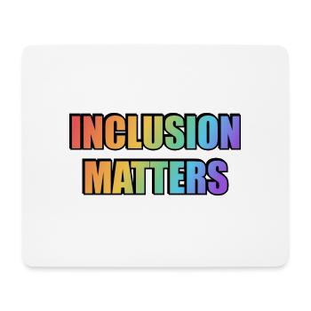 Inklusion ist wichtig Regenbogen - Mousepad (Querformat) - Weiß - Vorne