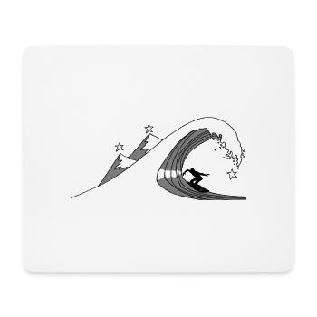 Star Surfing - Mouse Pad (horizontal) - white - Front