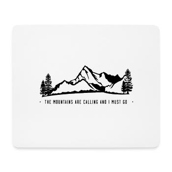 Montagnes Alpines Alpinisme - Tapis de souris (format paysage) - blanc - Devant