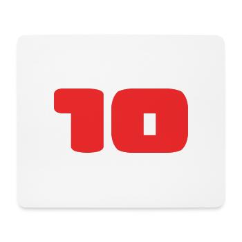 10. 10 JAHRE. 10-JÄHRIGES JUBILÄUM. GEBURTSTAG 10 JAHRE. - Mousepad (Querformat) - Weiß - Vorne